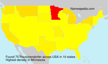 Surname Rauschendorfer in USA Surname Rauschendorfer in USA