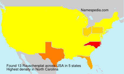 Surname Rauschenplat in USA Surname Rauschenplat in USA