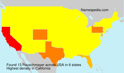Surname Rauschmayer in USA Surname Rauschmayer in USA