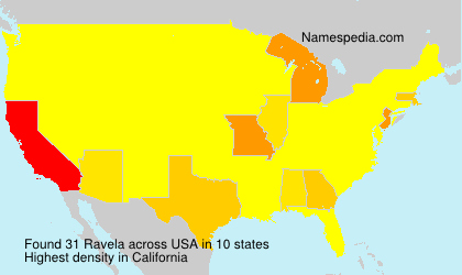 Surname Ravela in USA