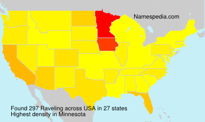 Surname Raveling in USA Surname Raveling in USA