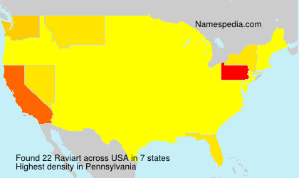 Surname Raviart in USA Surname Raviart in USA