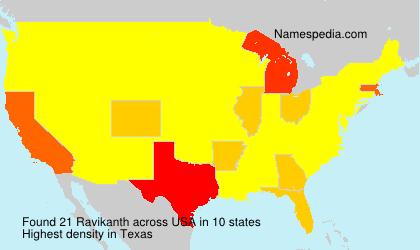 Surname Ravikanth in USA Surname Ravikanth in USA