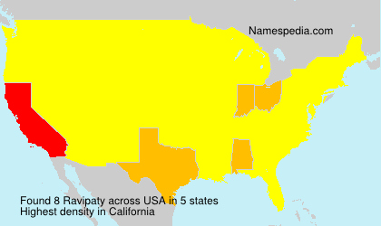 Surname Ravipaty in USA Surname Ravipaty in USA