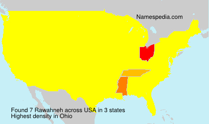 Surname Rawahneh in USA Surname Rawahneh in USA