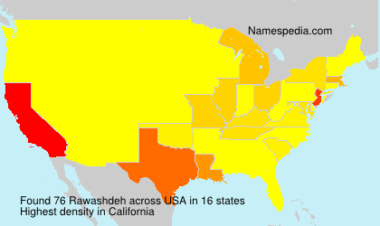Surname Rawashdeh in USA Surname Rawashdeh in USA