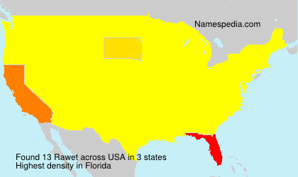 Surname Rawet in USA Surname Rawet in USA