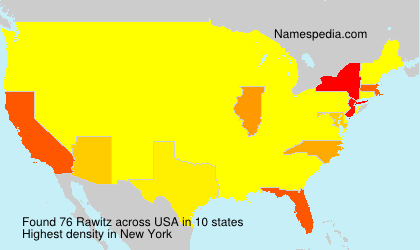 Surname Rawitz in USA Surname Rawitz in USA