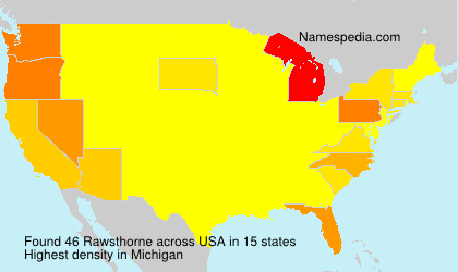 Surname Rawsthorne in USA Surname Rawsthorne in USA