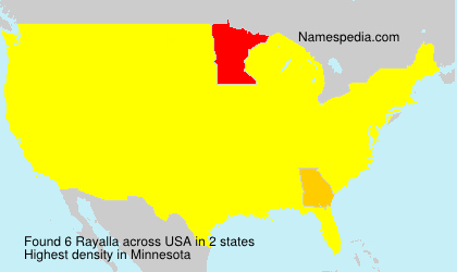 Surname Rayalla in USA Surname Rayalla in USA