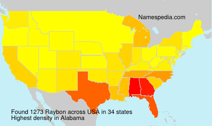 Surname Raybon in USA Surname Raybon in USA