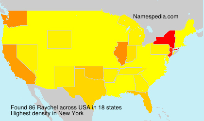 Surname Raychel in USA Surname Raychel in USA