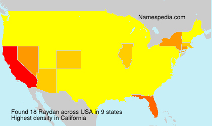 Surname Raydan in USA Surname Raydan in USA