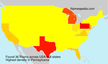 Surname Rayha in USA Surname Rayha in USA