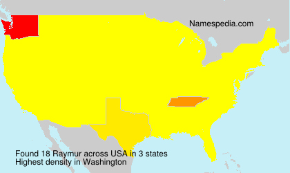 Surname Raymur in USA Surname Raymur in USA