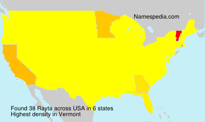 Surname Rayta in USA Surname Rayta in USA