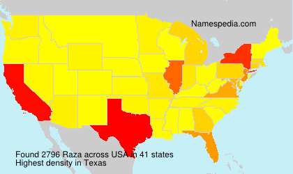 Surname Raza in USA Surname Raza in USA