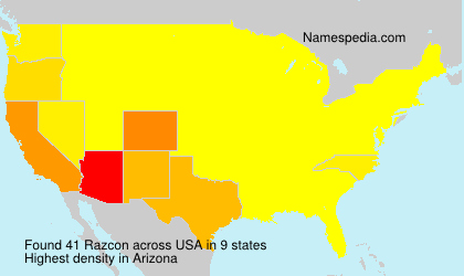 Surname Razcon in USA Surname Razcon in USA