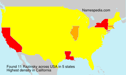 Surname Razinsky in USA Surname Razinsky in USA
