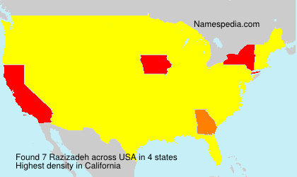 Surname Razizadeh in USA Surname Razizadeh in USA