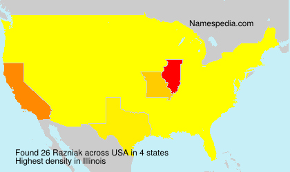 Surname Razniak in USA Surname Razniak in USA