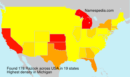 Surname Razook in USA Surname Razook in USA