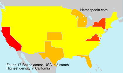 Surname Razos in USA Surname Razos in USA