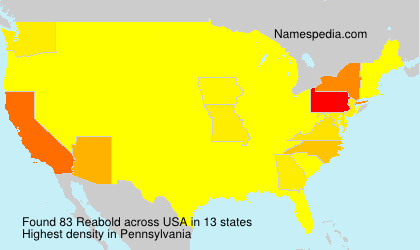 Surname Reabold in USA Surname Reabold in USA