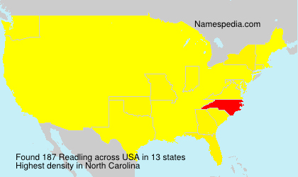 Surname Readling in USA Surname Readling in USA