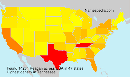 Surname Reagan in USA Surname Reagan in USA