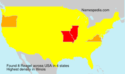 Surname Reagel in USA Surname Reagel in USA