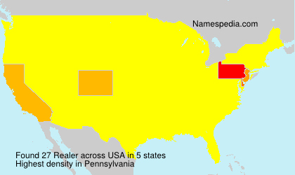 Surname Realer in USA Surname Realer in USA