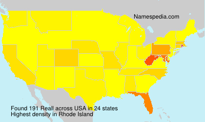 Surname Reall in USA Surname Reall in USA