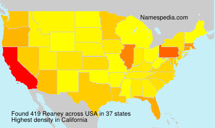 Surname Reaney in USA Surname Reaney in USA