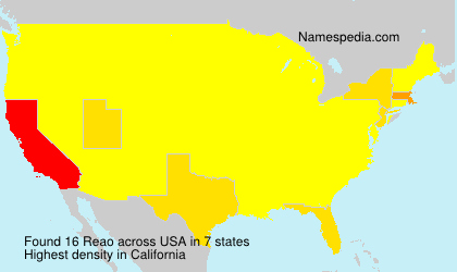 Surname Reao in USA Surname Reao in USA