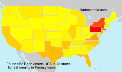 Surname Reap in USA Surname Reap in USA