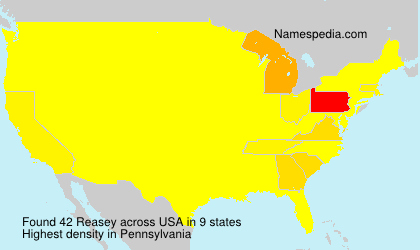 Surname Reasey in USA Surname Reasey in USA