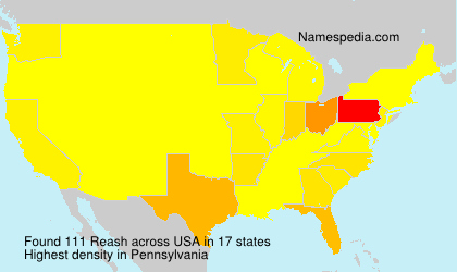 Surname Reash in USA Surname Reash in USA