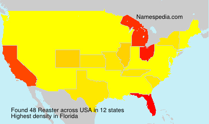 Surname Reaster in USA Surname Reaster in USA