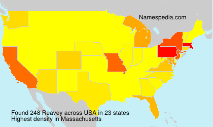 Surname Reavey in USA Surname Reavey in USA