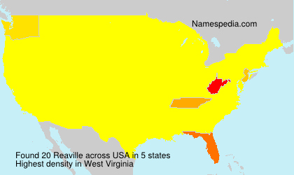 Surname Reaville in USA Surname Reaville in USA