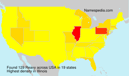 Surname Reavy in USA Surname Reavy in USA