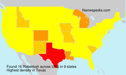 Surname Rebekkah in USA