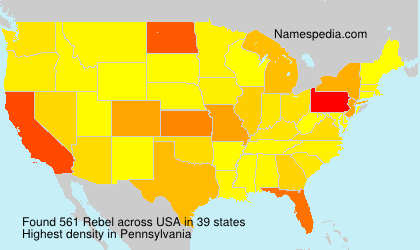 Surname Rebel in USA Surname Rebel in USA