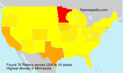 Surname Rebers in USA Surname Rebers in USA