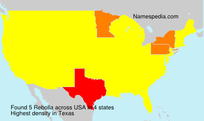Surname Rebolla in USA Surname Rebolla in USA