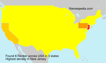 Surname Recber in USA Surname Recber in USA