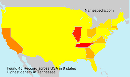 Surname Reccord in USA Surname Reccord in USA