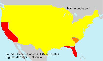 Surname Rececca in USA Surname Rececca in USA