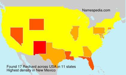 Surname Rechard in USA Surname Rechard in USA